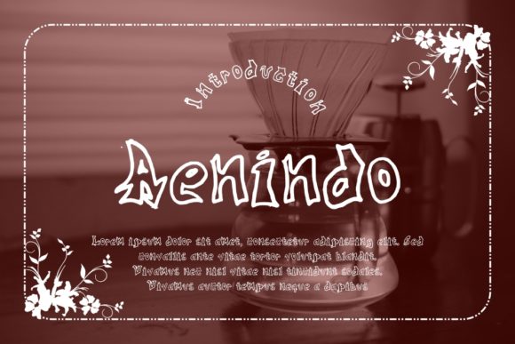 Aenindo: A Display Font for Authentic Editorial Projects