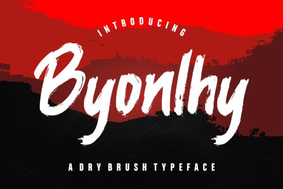 Byonlhy: A Bold Brush Font for Creative Makers
