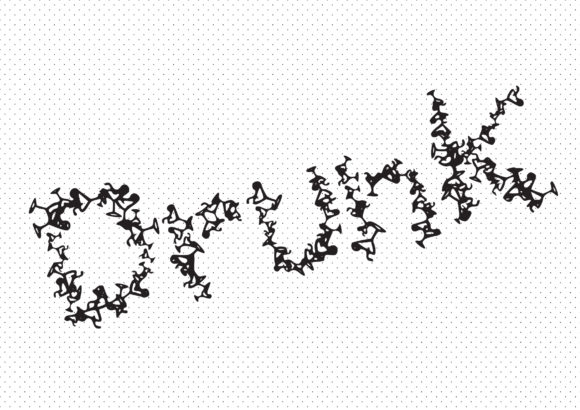 Drunk: A Playful Display Font for Editorial Projects