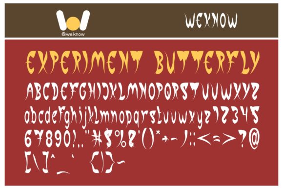 Experiment Butterfly: A Versatile Font for Craft and Design