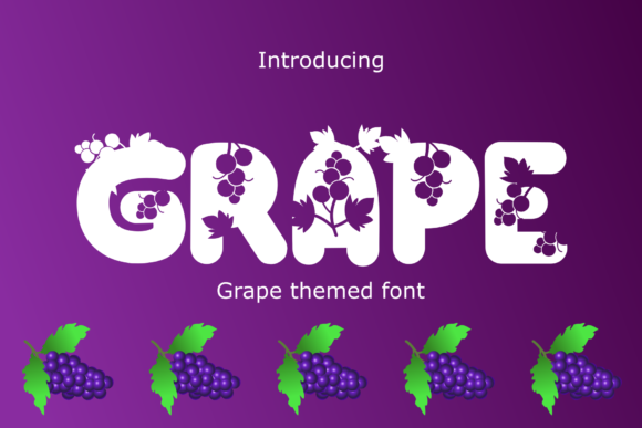 Grape Font: A Warm, Decorative Display Typeface