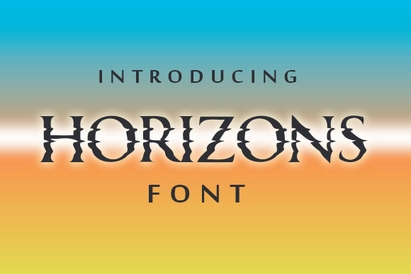 Horizons: A Display Font for Branding Projects