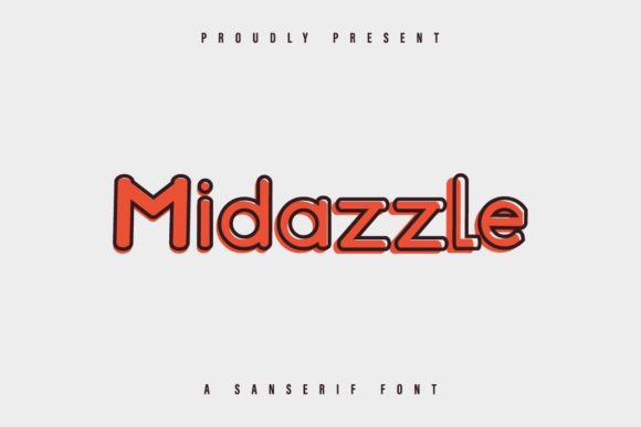 Midazzle: A Bold and Playful Display Font