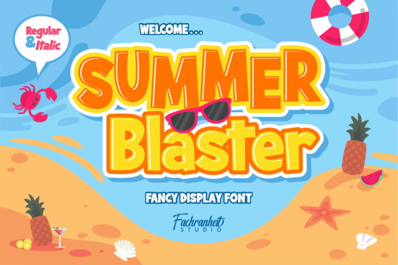 Summer Blaster: A Display Font for Digital Energy