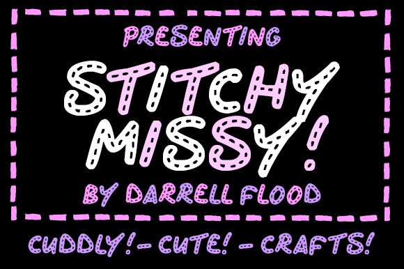The Stitchy Missy Font in Editorial Design