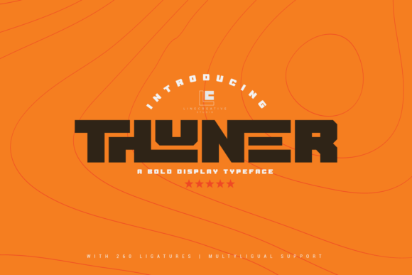Thuner: A Bold and Authentic Display Font for Web Design