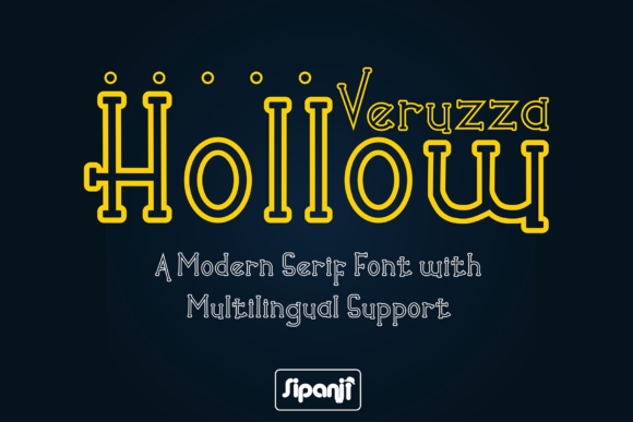 Veruzza Hollow: A Font That Makes Small Business Brands Sparkle